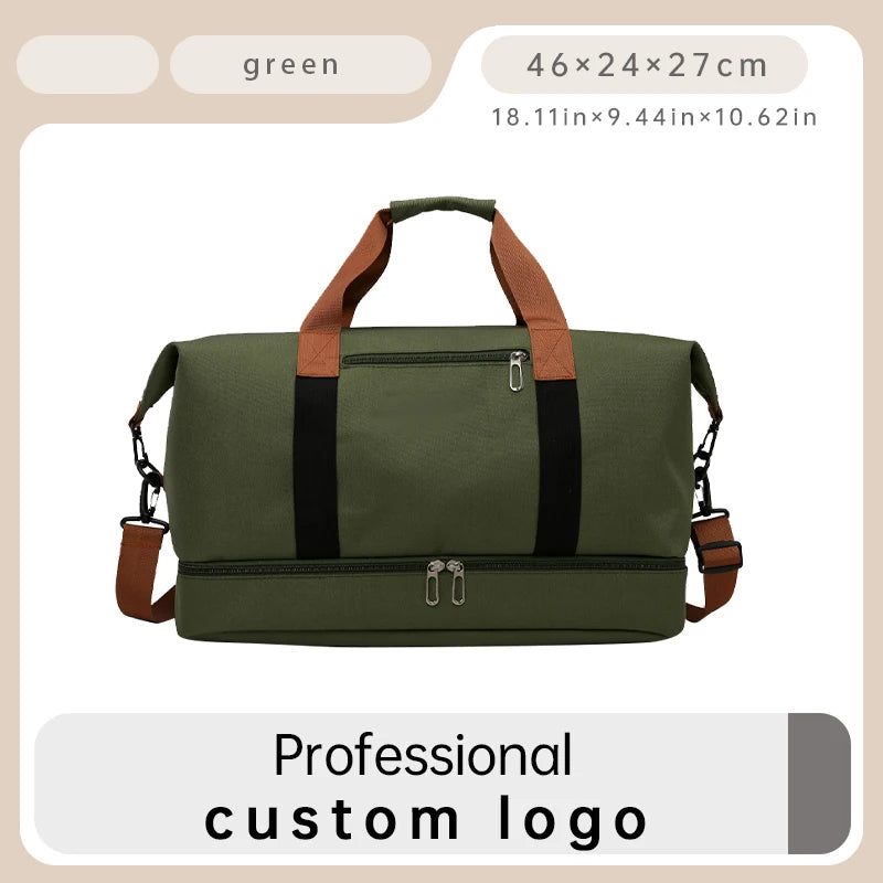 Custom Logo Unisex Gym Duffle Bags | Large Capacity Travel Tote