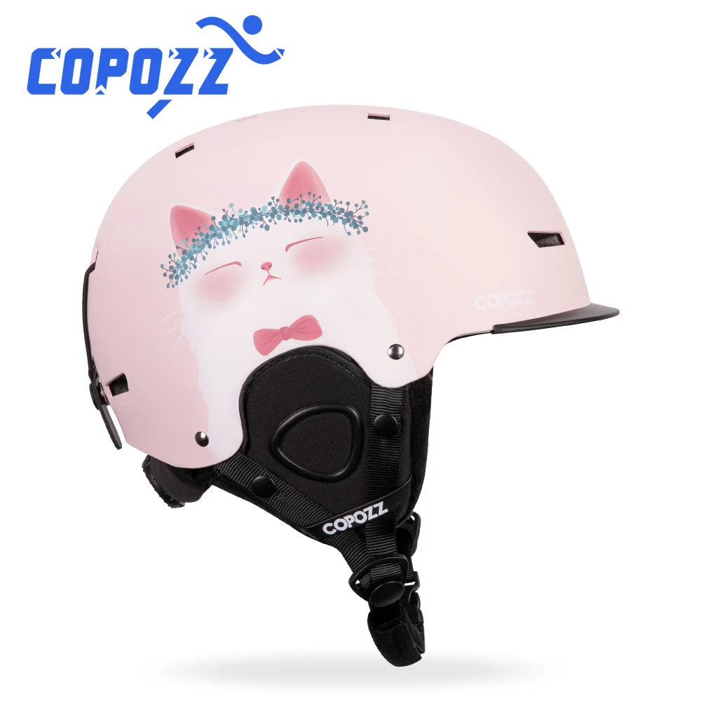 Half-Covered Anti-Impact Ski Helmet for Adults and Kids