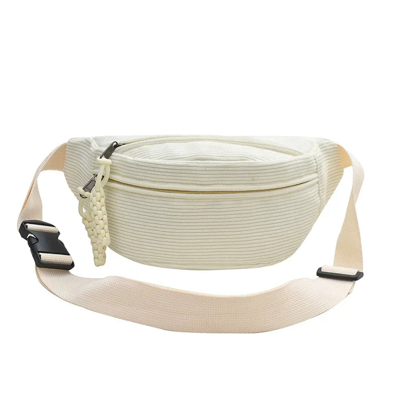 Elegante Riñonera de Pana para Mujer | Bolso Bandolera de Moda