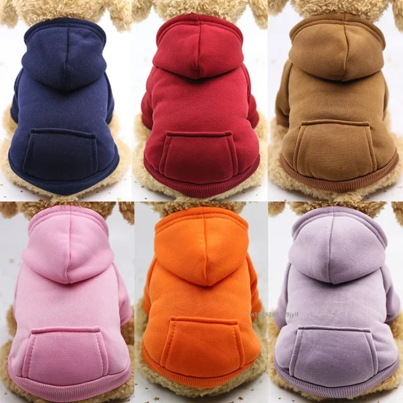 Sudaderas con capucha de algodón cálidas para mascotas | Ropa de invierno acogedora