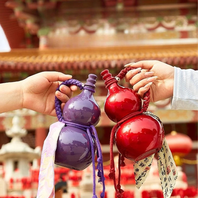 Portable Gourd Water Kettle with Glass Bottle for Wine Soaking
