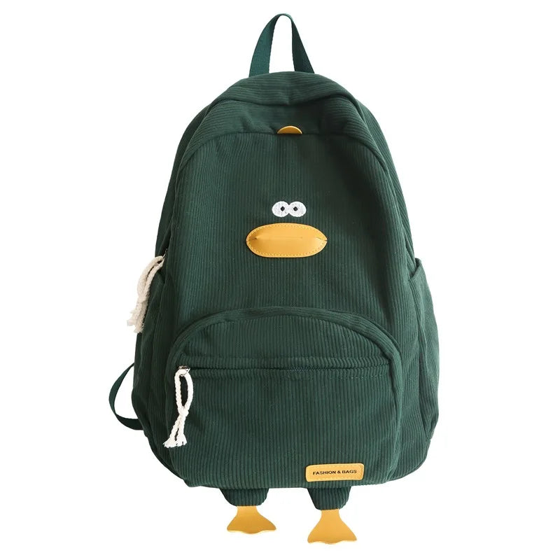 Cute Cartoon Duck Backpack | Stylish Travel Bag for Students