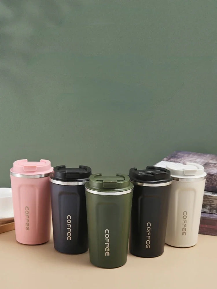 Stainless Steel Thermos Travel Mug | Leak-Proof & Insulated