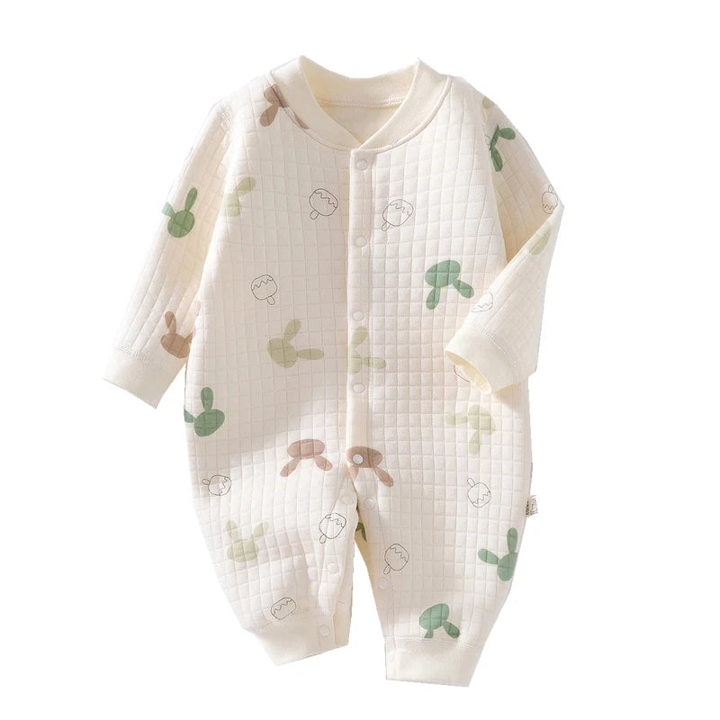 3 Layers Newborn Jumpsuit | Adorable Cotton Bear Bunny Romper