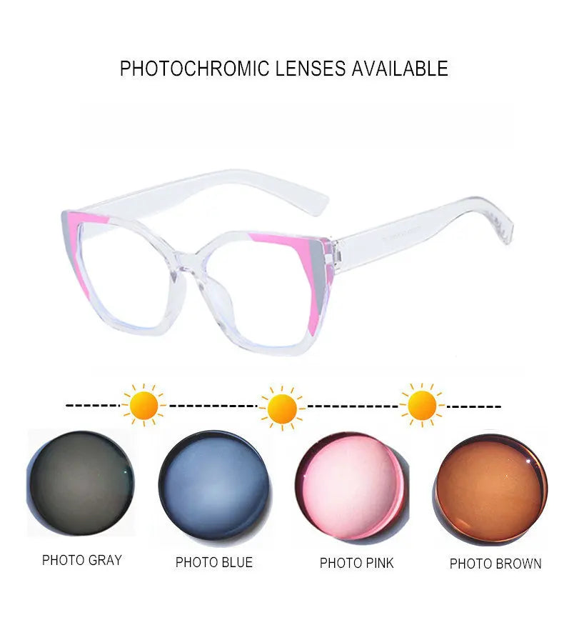 Stylish Myopia Prescription Glasses | Blue Light & Photochromic Lenses