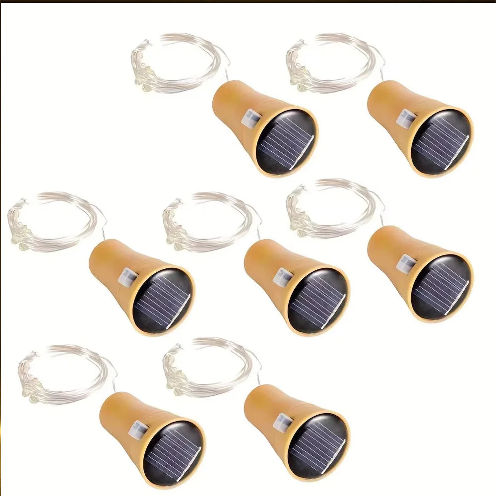 20LED Solar Fairy Cork Bottle String Lights | Wedding & Garden Decor