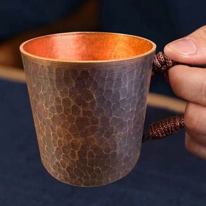 Handcrafted Vintage Copper Coffee Cup | Portable Tea Mug