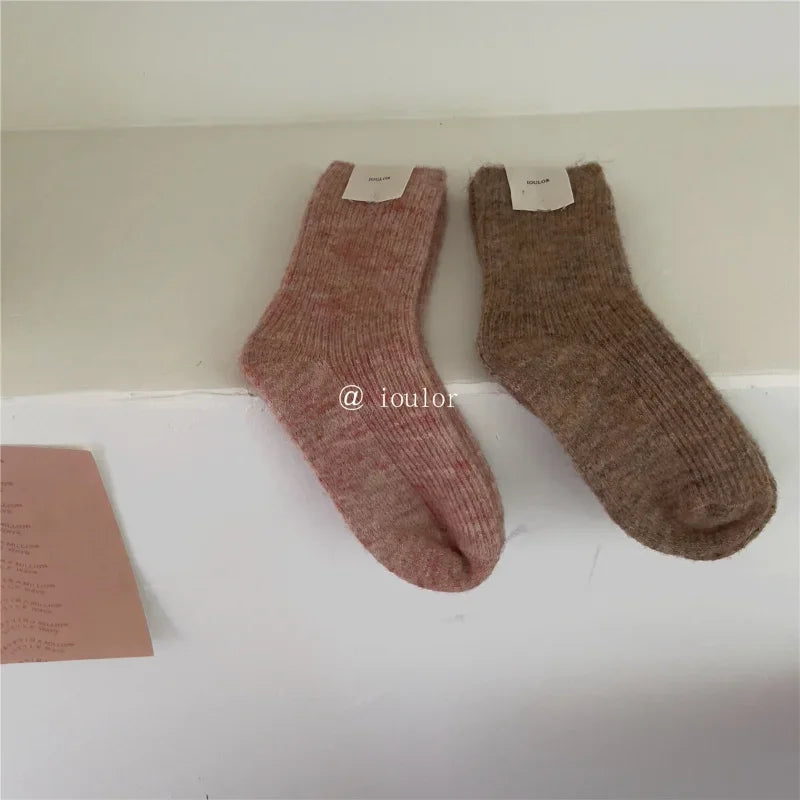 Warm Long Wool Cashmere Thermal Socks for Women | Cozy Comfort