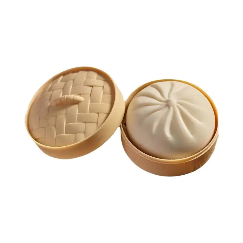 Steamed Stuff Bun Anti-Stress Ball Fidgets Toy Dumpling Squishies Soft Slowing Rebound Foam Toy Ultra-Soft Decompression
