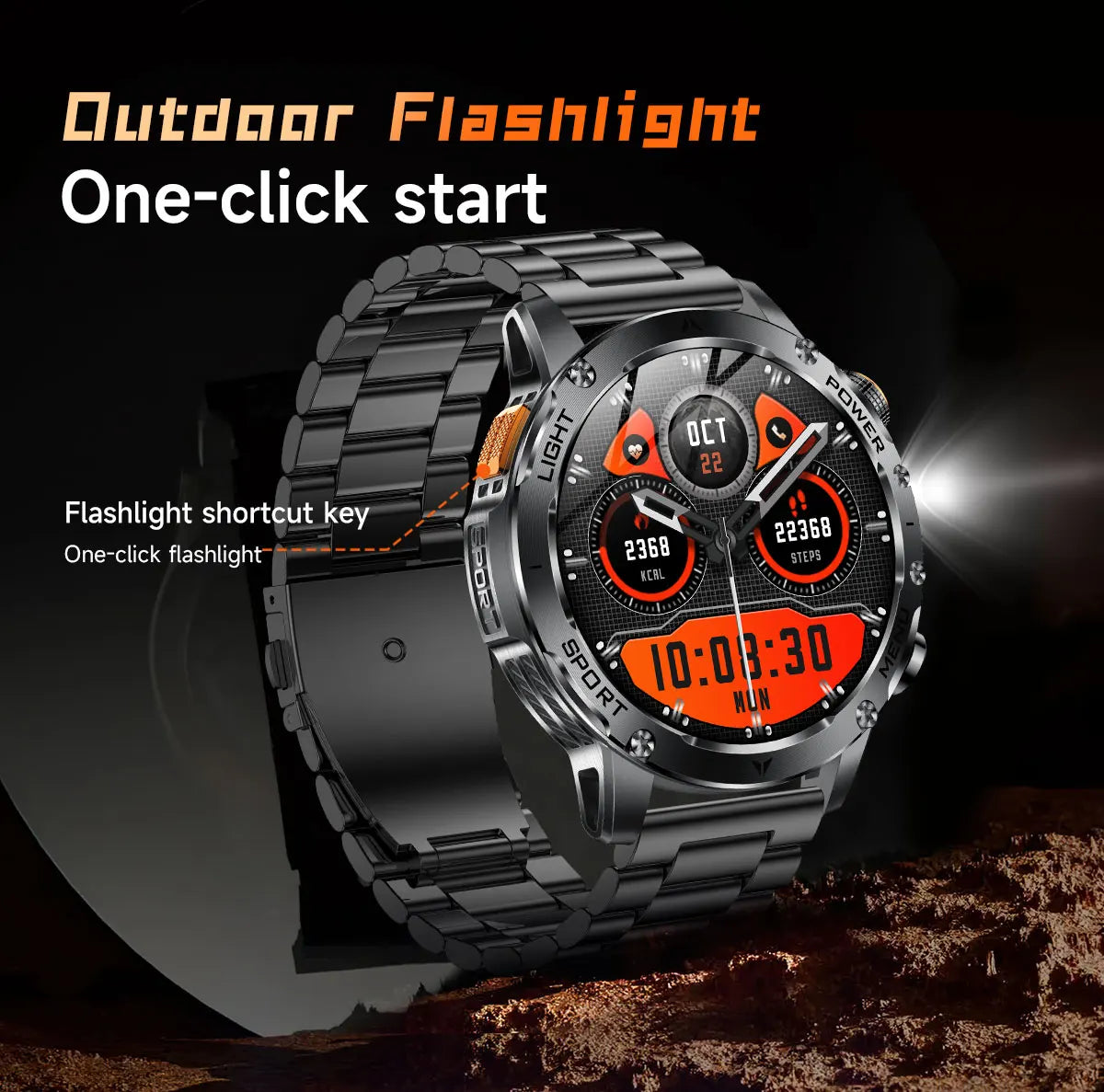 Rugged Military Smart Watch with GPS | Ultimate Fitness Tracker