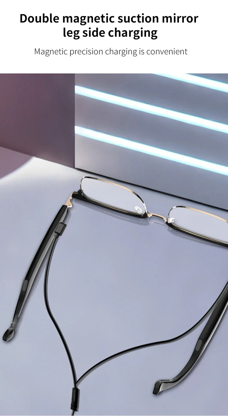 Smart Glasses with Color-Changing Lenses & Bluetooth Audio