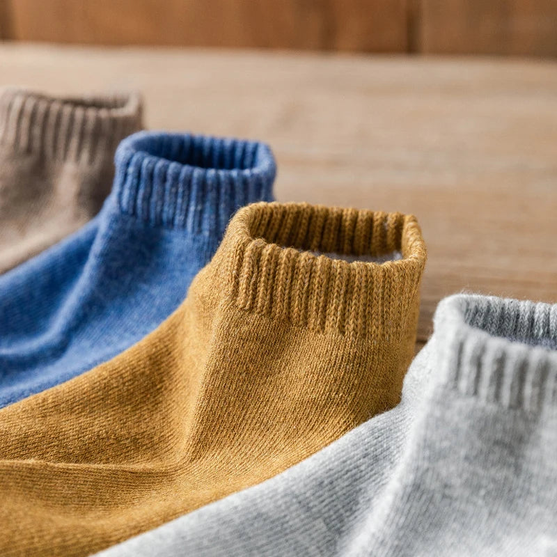 Men's Thick Thermal Ankle Crew Socks | Cozy Winter Essentials