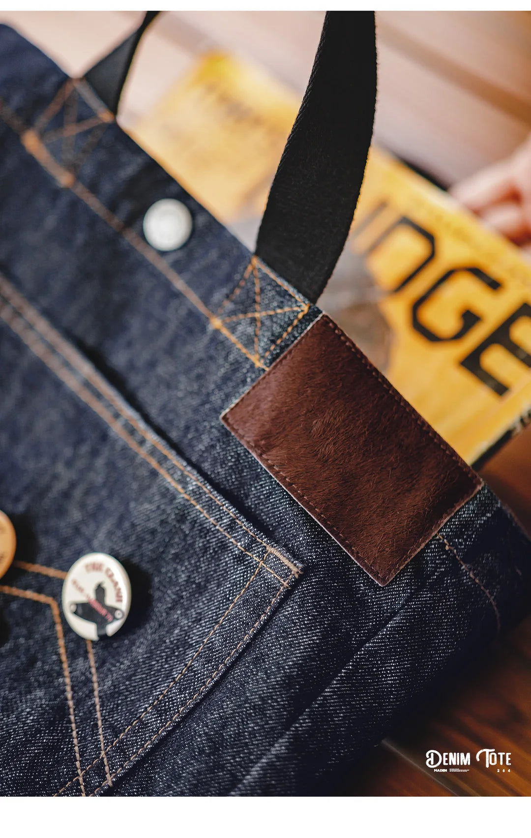 Men's Retro Denim Shoulder Crossbody Bag for Everyday Use