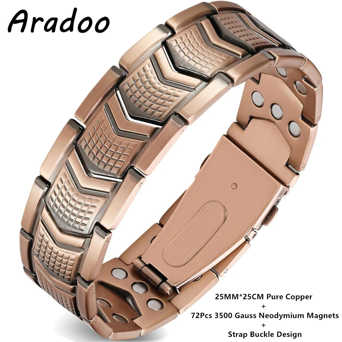 Magnetic Pure Copper Men's Bracelet | Stylish Health Benefits
