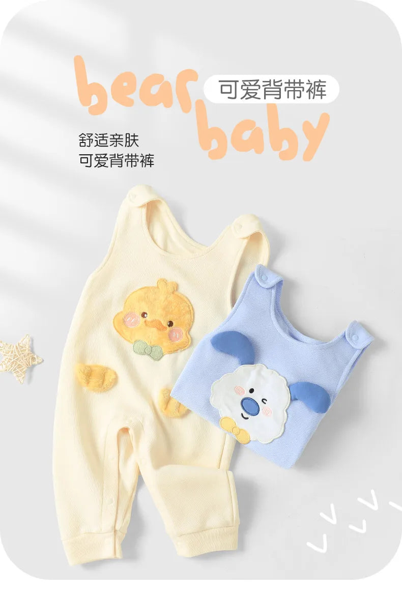 Comfortable Sleeveless Baby Romper for Spring & Autumn Fun
