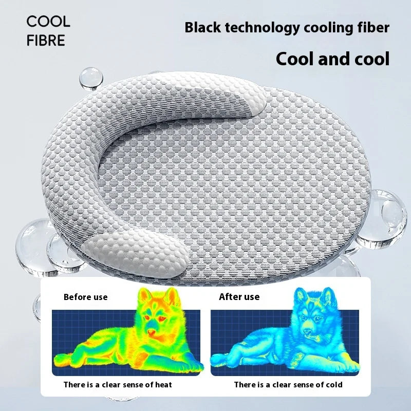 Summer Cooling Pet Mat | Removable & Washable Dog Cat Bed