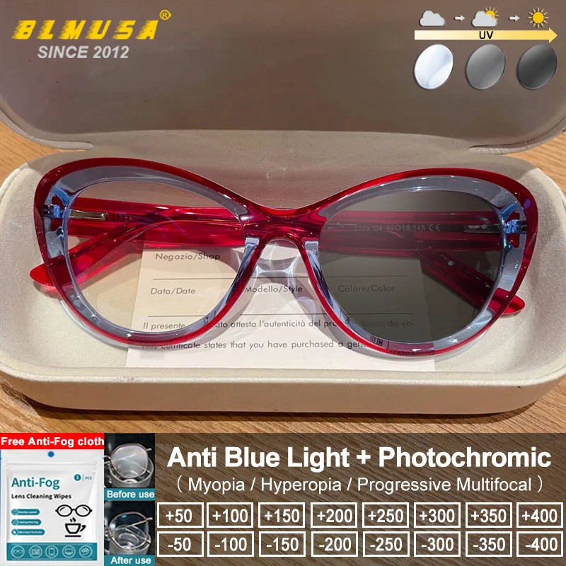 Trendy Women's Cat Eye Blue Light Blocking Reading Glasses