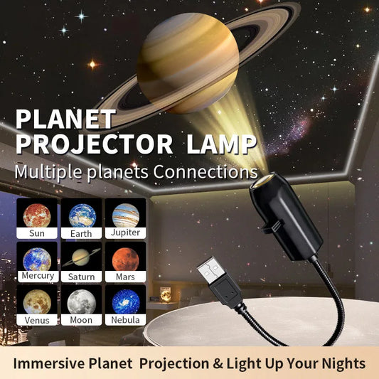 Luz de proyector USB de Luna de Halloween | Encantadora decoración navideña