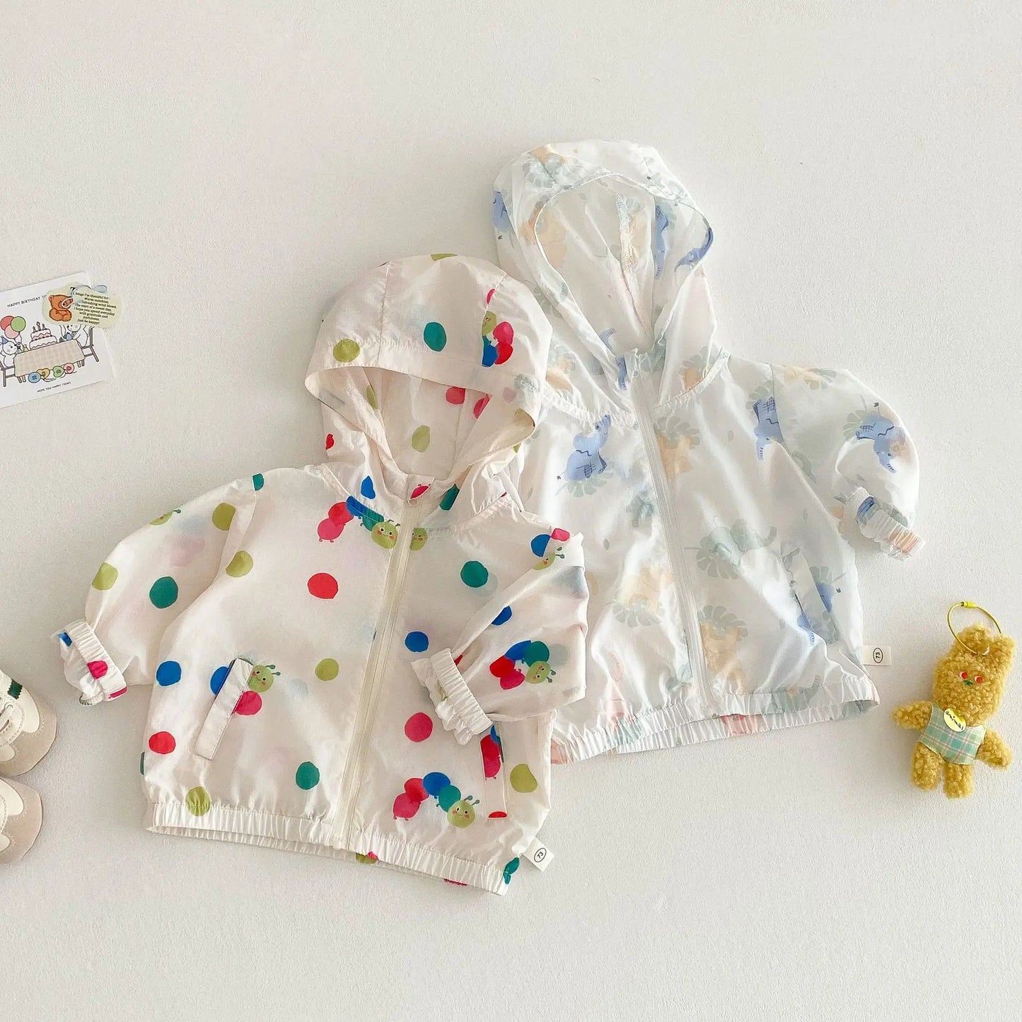 Girls Hooded Cartoon Jacket | Stylish Summer Outfit for Kids