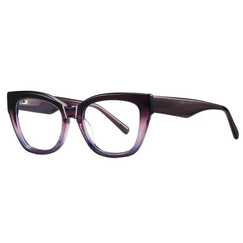 Stylish Cat Eye Acetate Glasses | Blue Light Blocking & Reading Eyewear