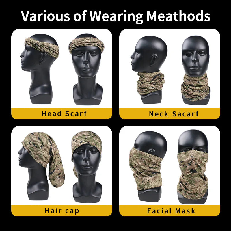 Tactical Face Mask | CADPAT MT Camouflage for Sun & Wind Protection