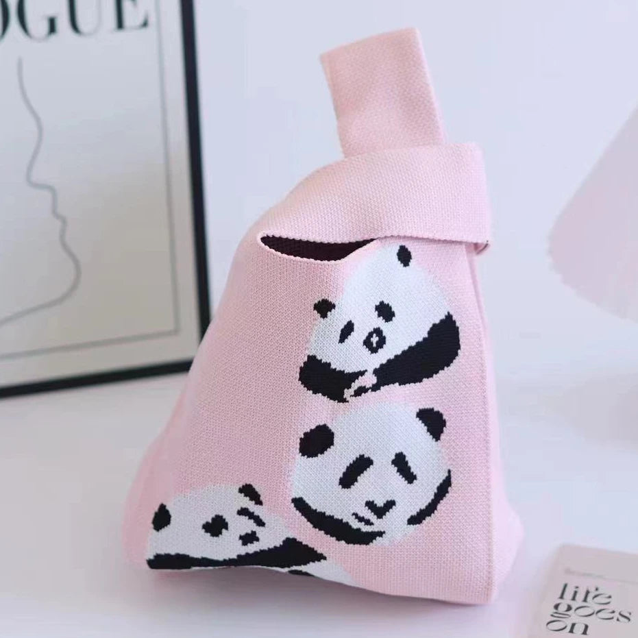 Handmade Mini Knitted Tote Bags | Portable Spring Summer Handbags