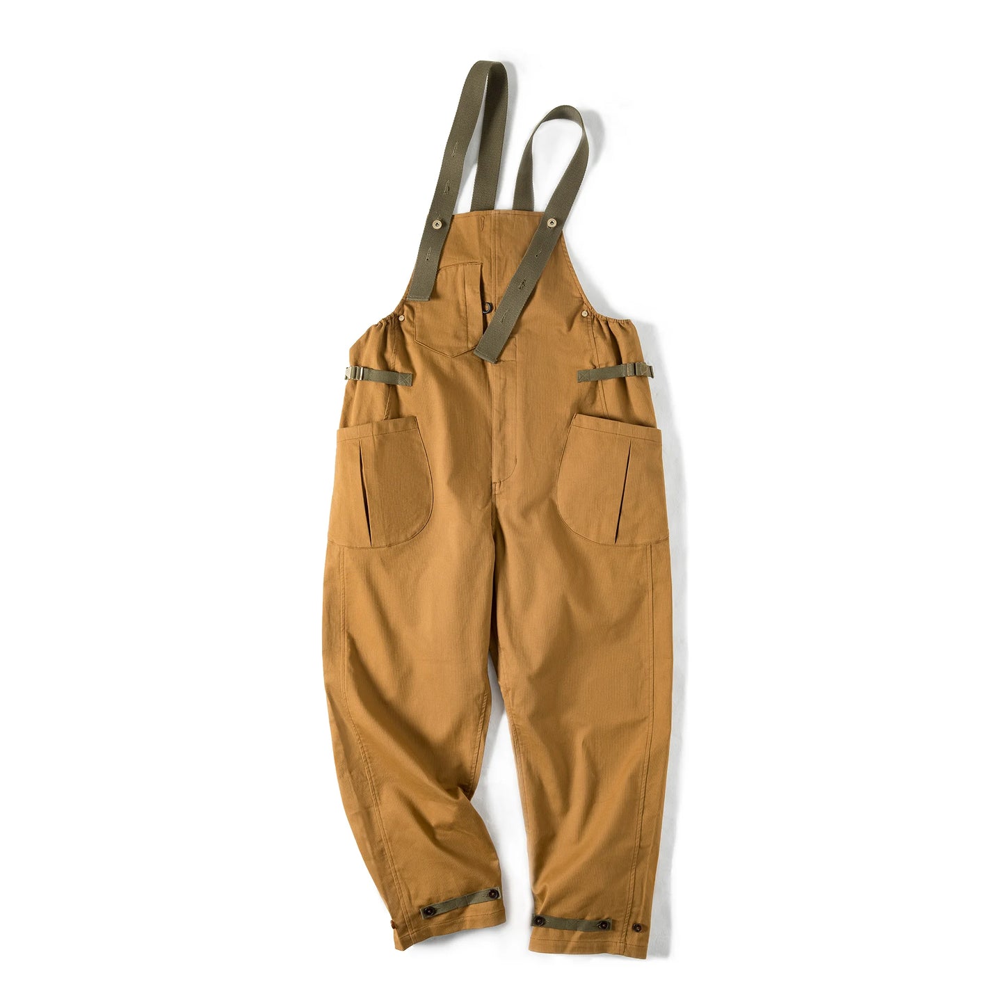 Men's Retro Strap Pants | Casual Loose Fit Barrel Style Trousers