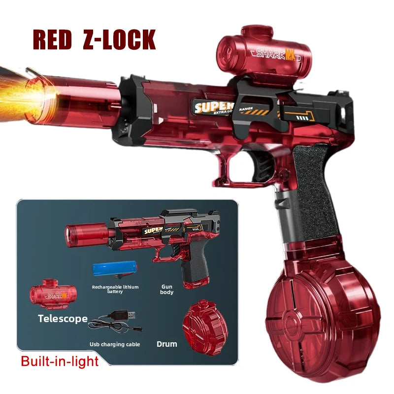 Electric Water Gun Toy | Automatic Sensor Lights & Firing Action