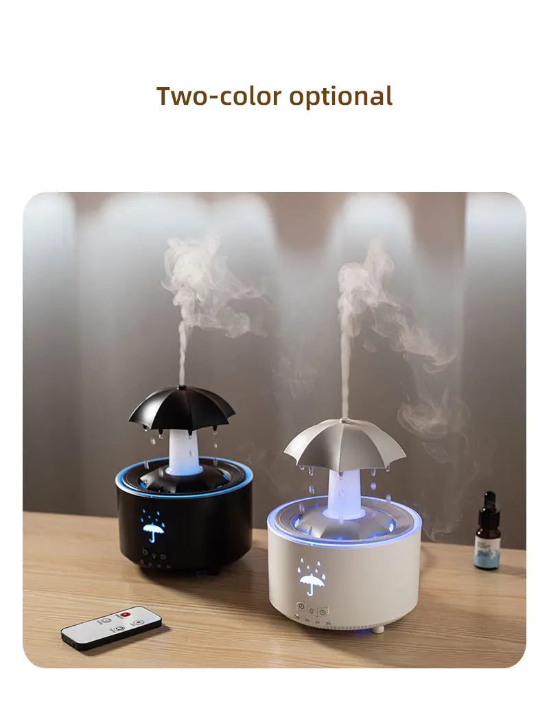 Cloud Rain Humidifier & Aroma Diffuser | Remote Control Night Light
