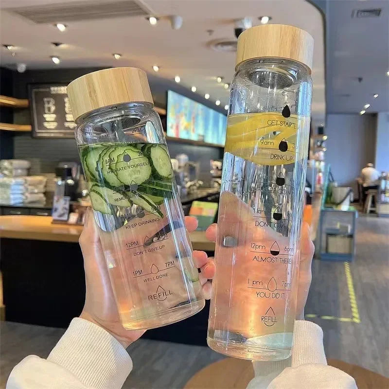 1000ml Borosilicate Glass Bottle with Bamboo Lid & Infuser