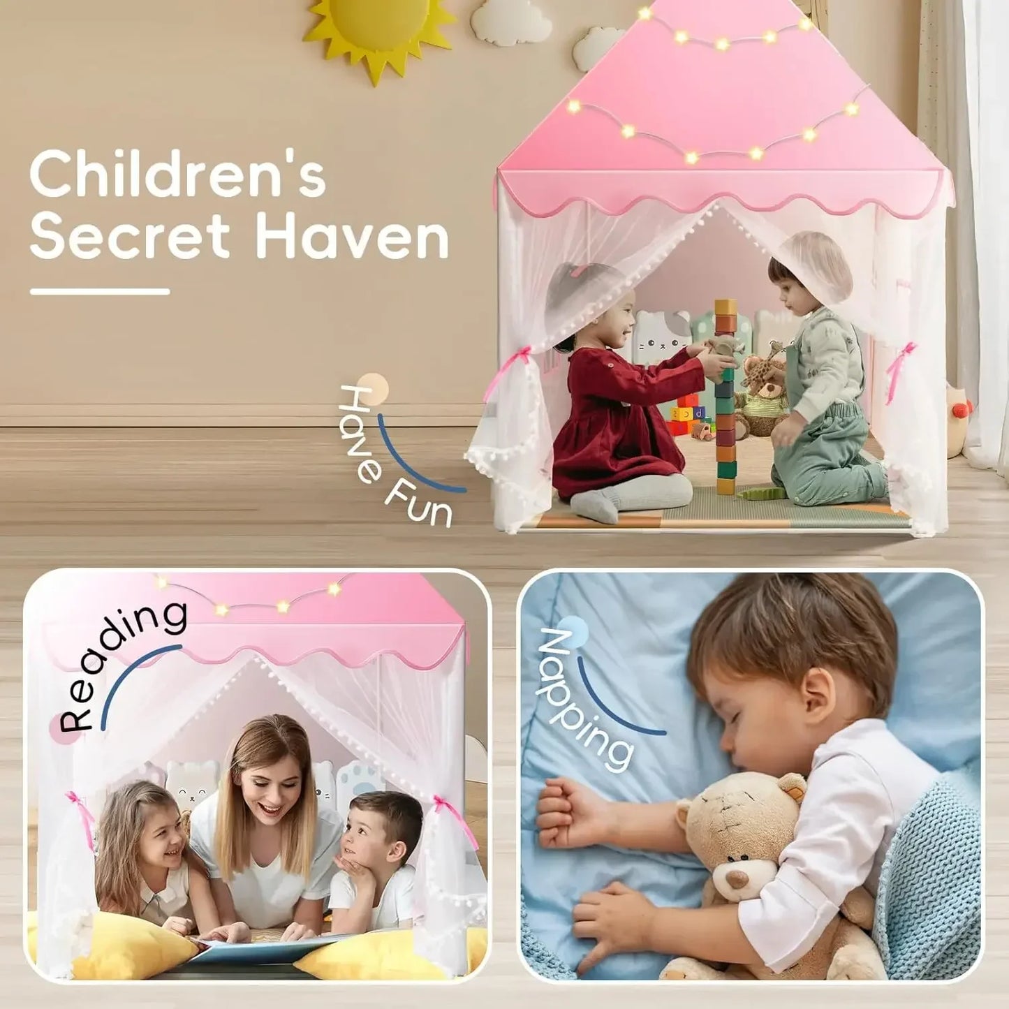 Children's Princess Castle Play Tent | Indoor Outdoor Fun