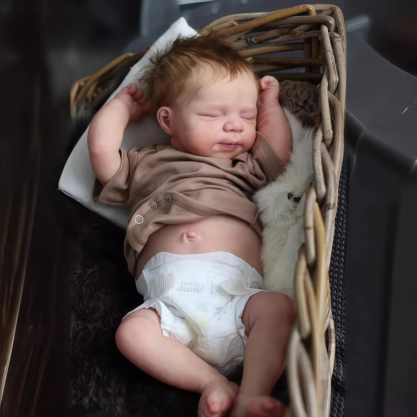 Realistic Reborn Baby Doll - 19 Inch Full Silicone Girl Toy