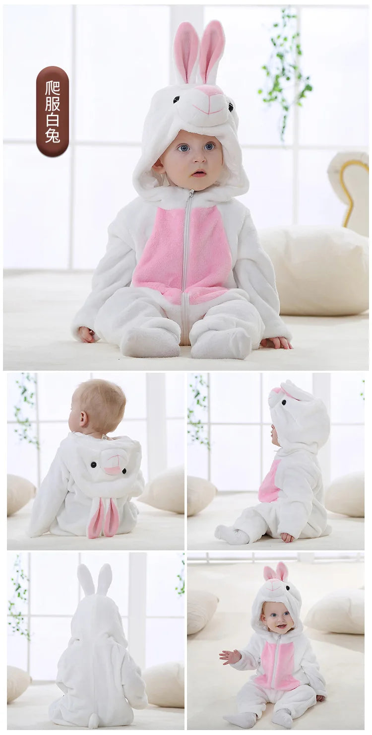 Cozy Baby Rompers | Adorable Winter Hooded Jumpsuits for Kids