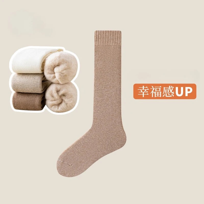 Women's Winter Warm Wool Knee Socks | Cozy & Stylish Footwear