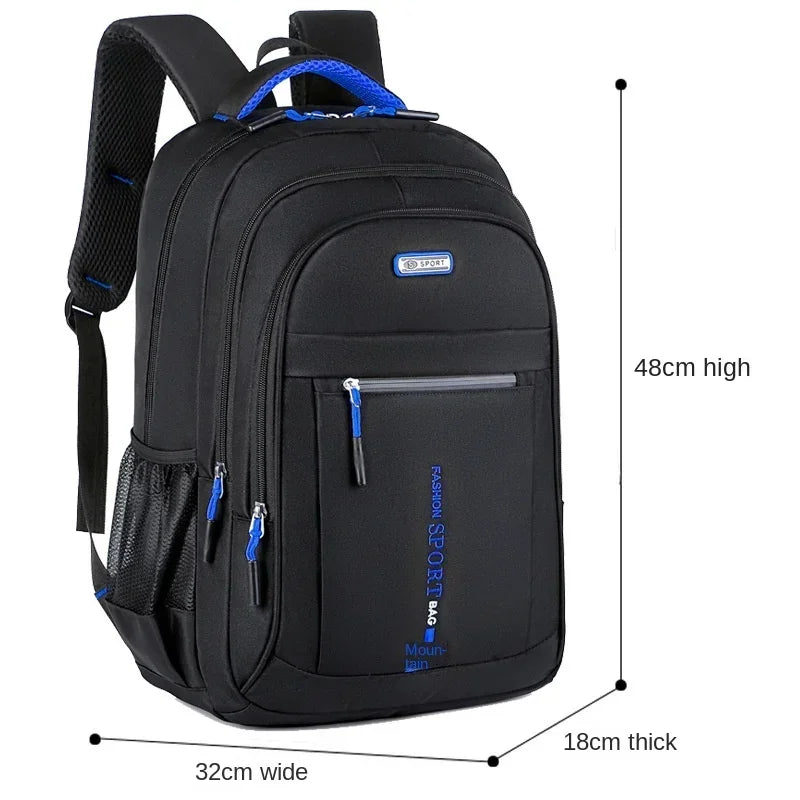 Men's Oxford Waterproof Backpack | Stylish School & Travel Bag