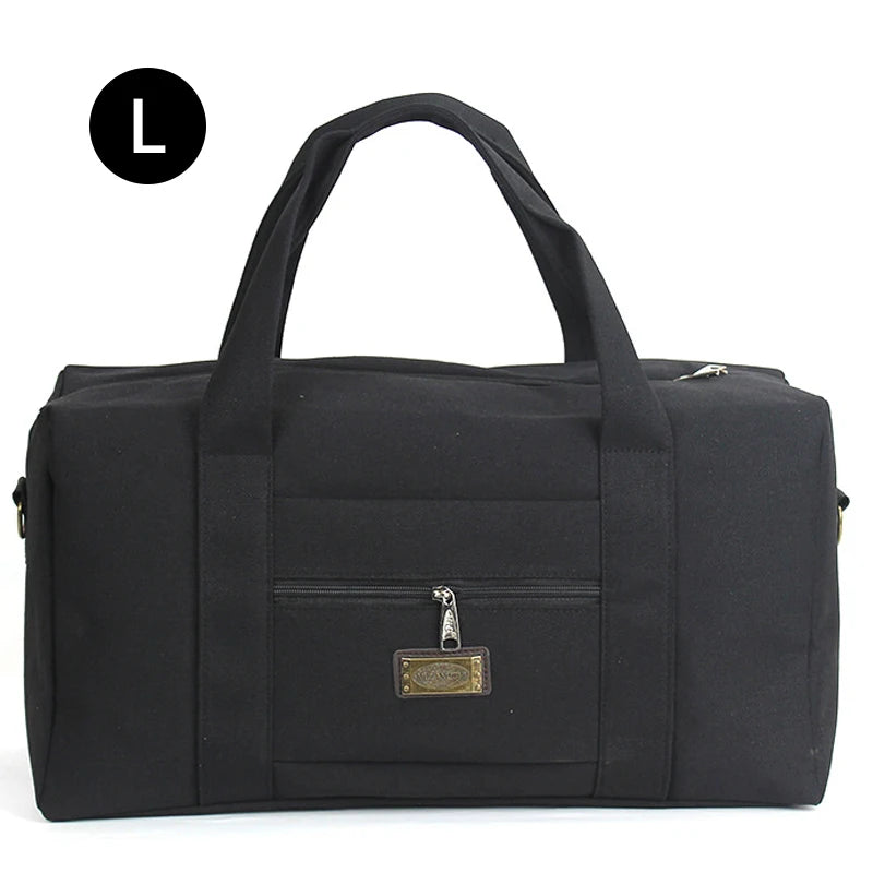 Unisex Soft Canvas Travel Duffle Bag | Large Capacity Tote