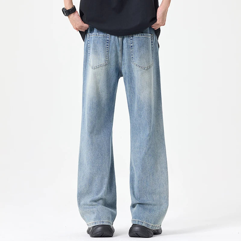 Men's Flared Boot Cut Jeans | Comfortable Vintage Casual Trousers