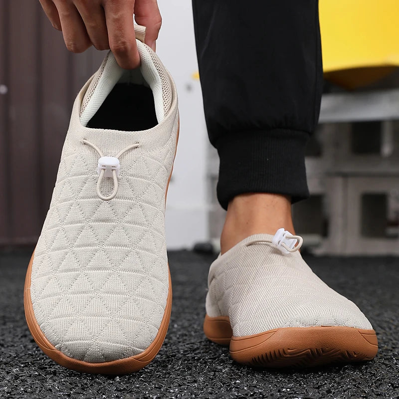 Minimalist Grey Sports Shoes for Daily Comfort | Unisex Slip-In