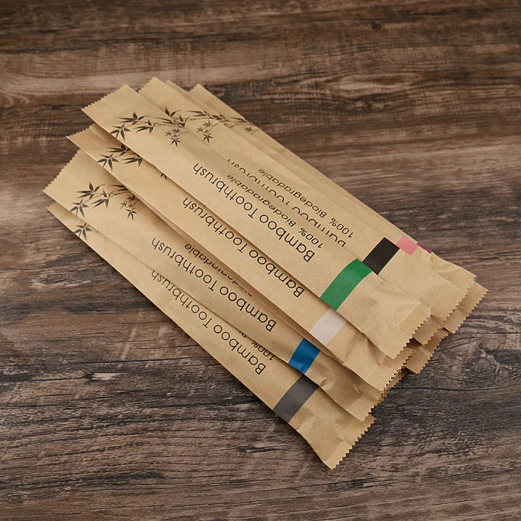 Eco-Friendly Bamboo Toothbrushes - Sustainable Oral Care Set