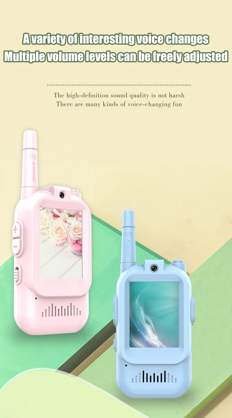 Kids Walkie Talkies with Video | Rechargeable Clear Sound Communication