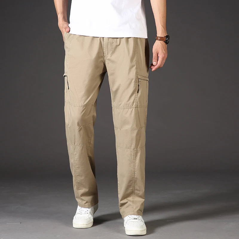 Men's Cotton Cargo Pants | Casual Sports Sweatpants for Every Day