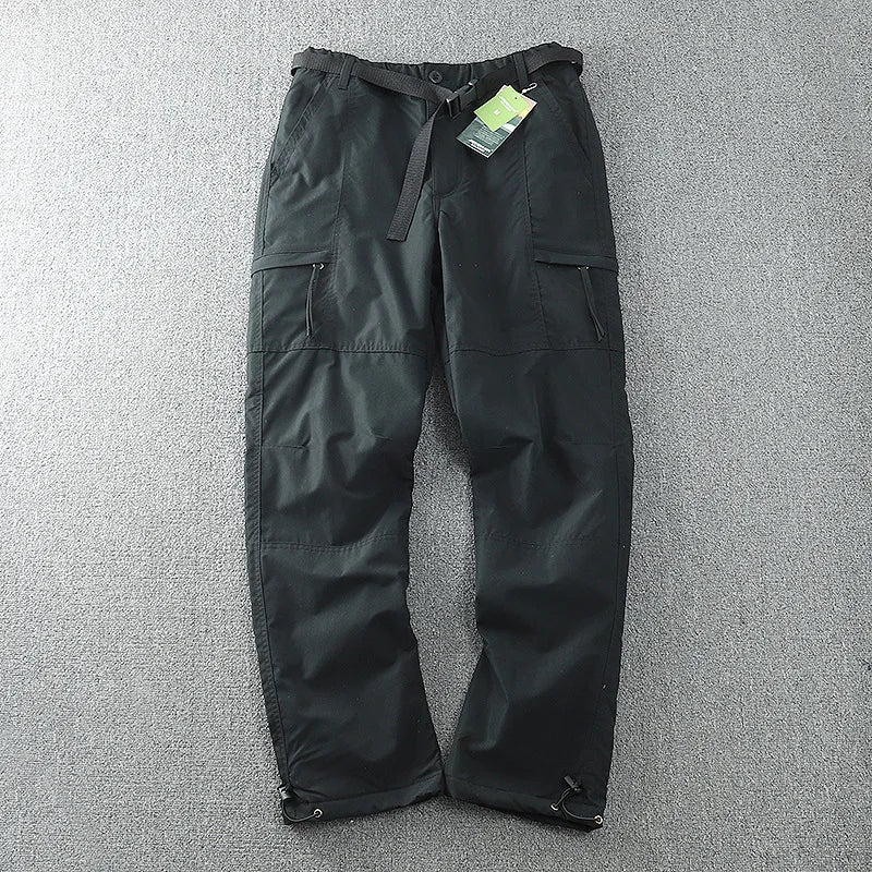 Waterproof Windproof Fleece-Lined Outdoor Pants for Men