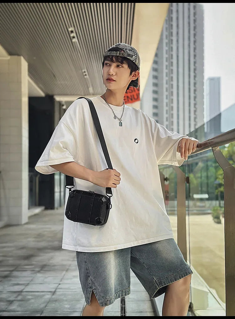 Luxury Mini Messenger Bag for Men | Stylish Pu Leather Crossbody