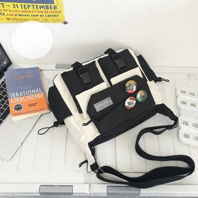 Bandolera de hombre moderna de gran capacidad | Ideal para estudiantes