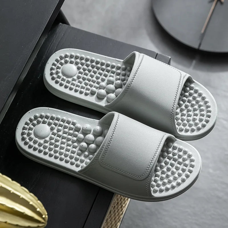 Women & Men Massage Slippers | Soft Non-Slip Indoor Slides