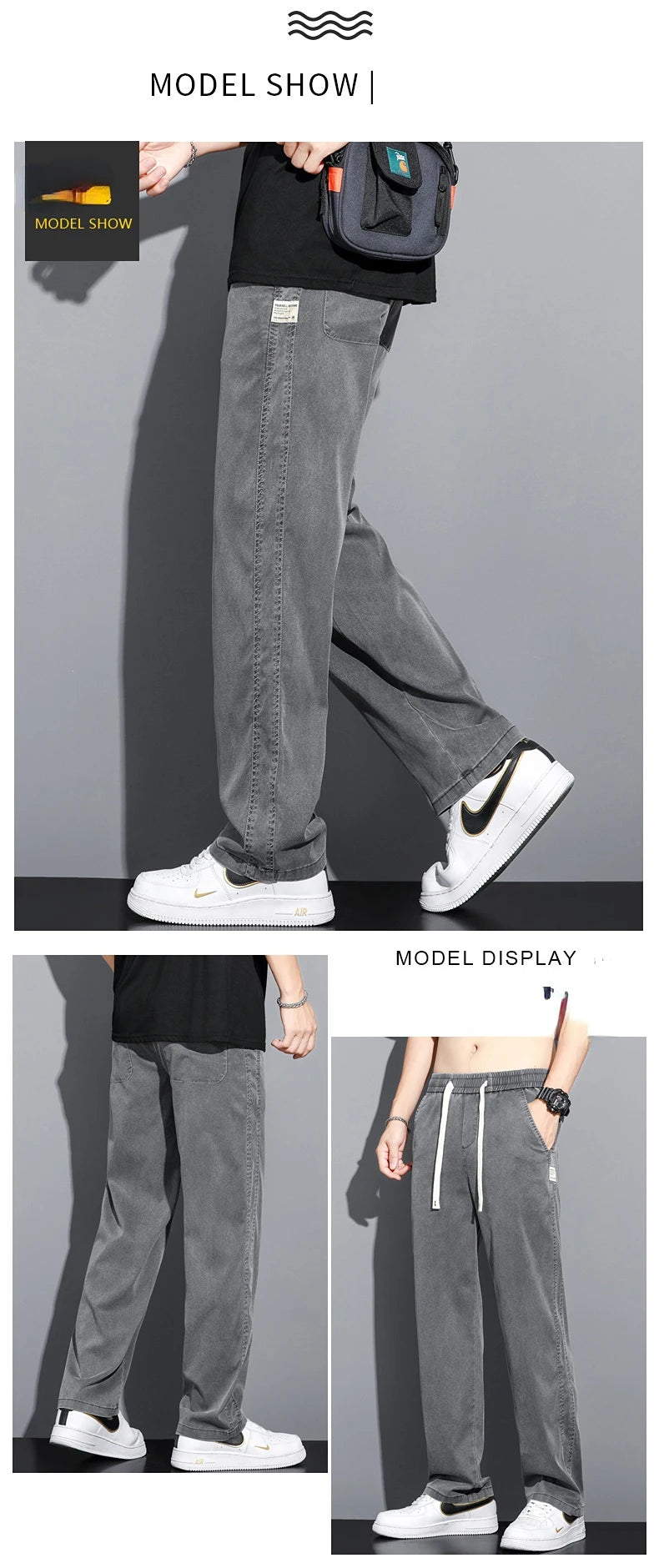 Men's Summer Thin Straight Pants | Comfortable Casual Trousers