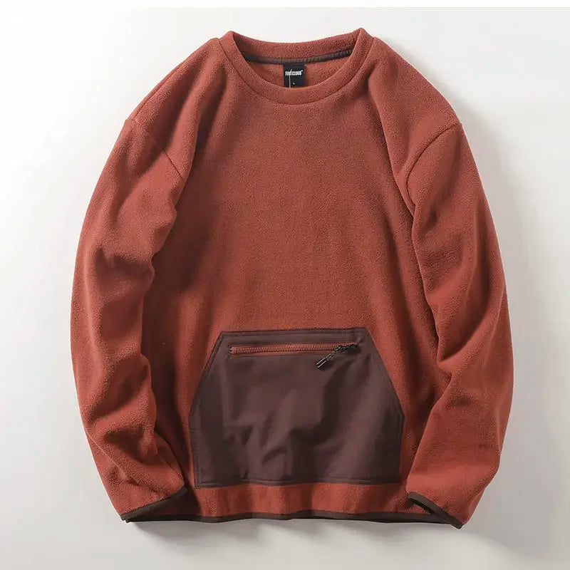Men's Warm Fleece Pullover Hoodie | Casual Autumn Winter Top