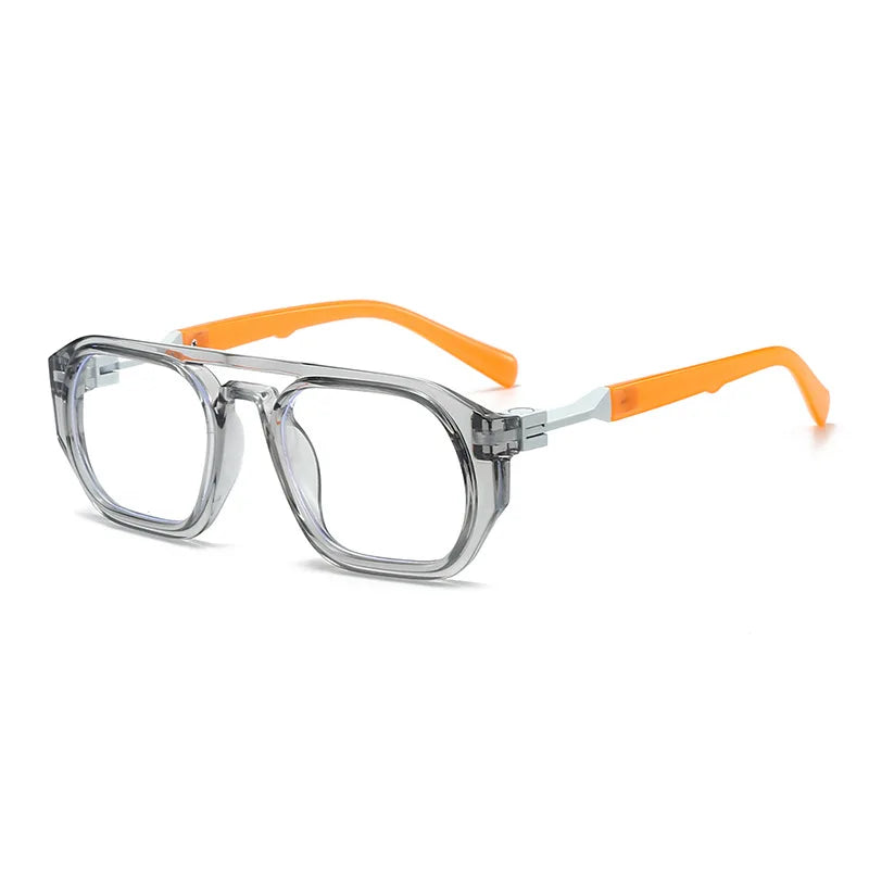 Transparent Square Computer Glasses for Blue Light Protection