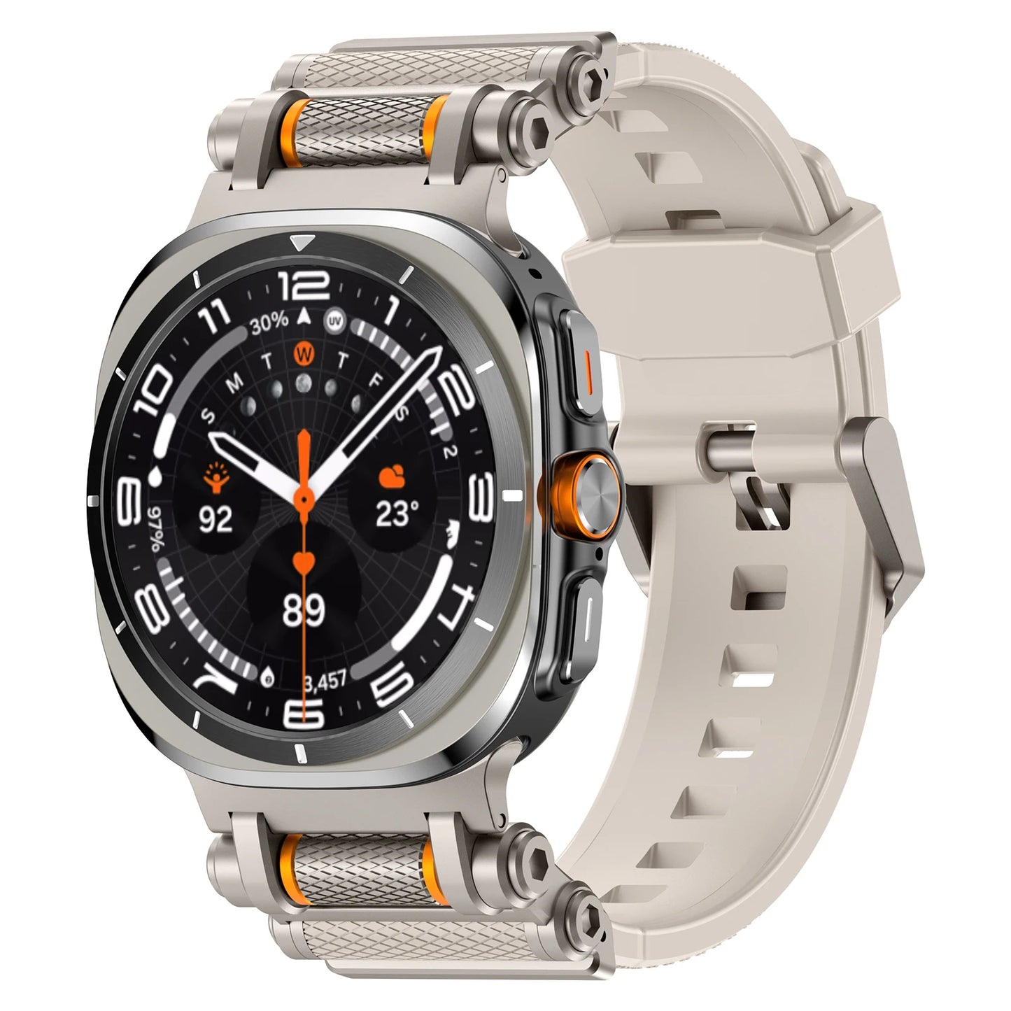 Luxury Silicone Sport Band for Galaxy Watch Ultra 47mm | No Gaps Design