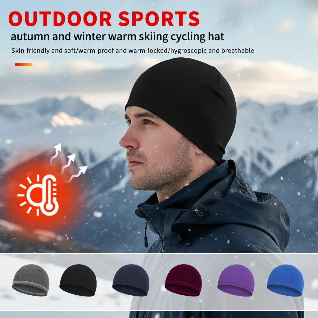 Unisex Thick Fleece Winter Beanie with Ear Flaps | Thermal Ski Cap